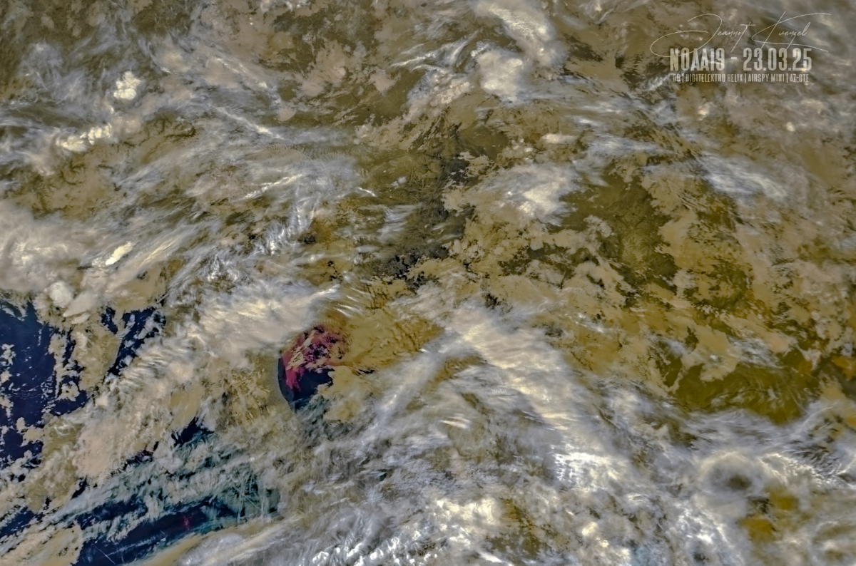 3.25 NOAA19 A avhrr 3 AVHRR 3b45 IR False Color A1